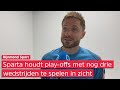 Aaron Meijers over Groningen-Sparta: 'De stand erbij gepakt wat de mogelijkheden zijn op play-offs'