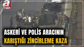 Pendik'te Askeri Araç Ve Polis Aracının Karıştığı Zincirleme Kaza: 2'si Polis 3 