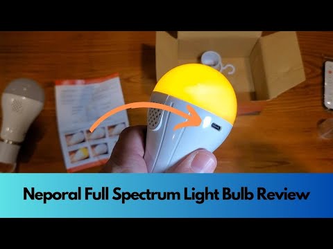 Neporal Full Spectrum Light Bulb Review | Enhance Productivity with Full Spectrum Light Bulbs! 🌞