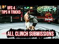 EA SPORTS UFC4: (ALL CLINCH SUBMISSIONS) TUTORIAL *INTERMEDIATE*