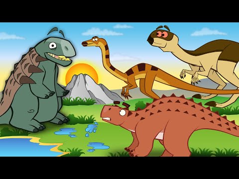 Top 5 Smallest Dinosaurs From The Dinosaur Era | Best Dinosaur Funny Cartoons For Kids | Educational