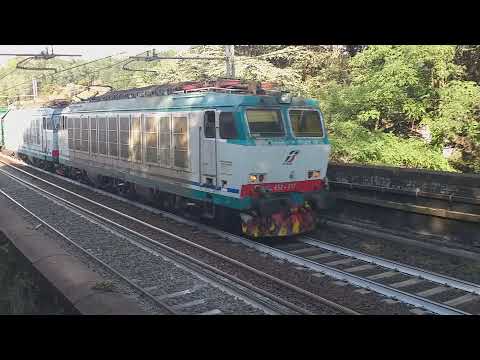 Treno merci doppia e652 117 063 coils shimns vuoti,succursale Giovi,trains hunter,trainspotting