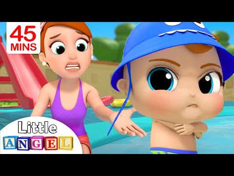 No No Swimming! | Baby John's Water Adventures & More Nursery Rhymes by Little Angel