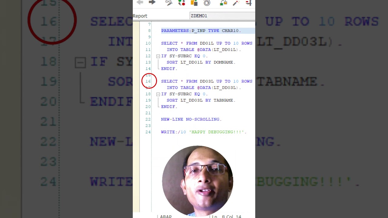 ABAP Debugging TIPS! Debug Script #shorts #abap #sap