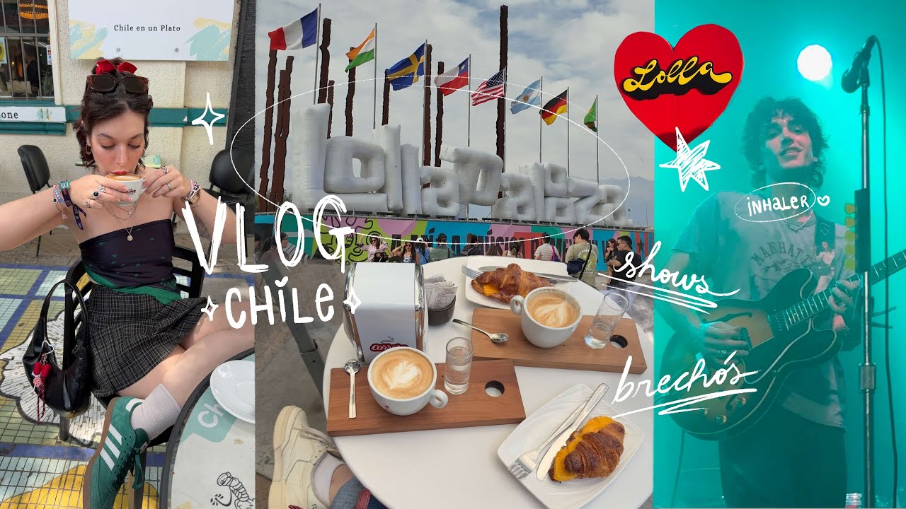 VLOG in Chile ✧♡ thrift stores in Santiago, Lollapalooza Chile & Inhaler shows 🇨🇱🎀