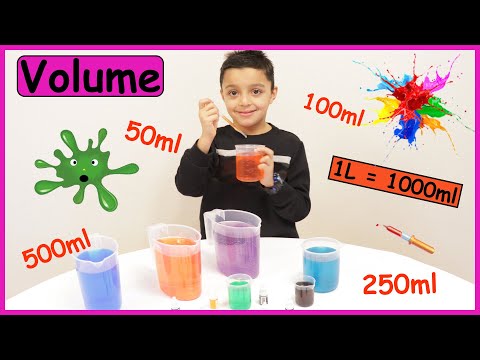 Volume | How many ml in a litre | Measuring volume | Maths with Nile