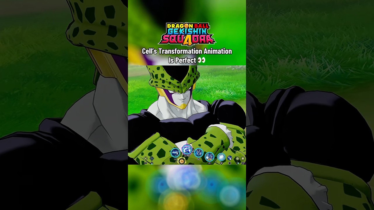 Cell’s transformation animation is perfect in Dragon Ball Gekishin Squadra