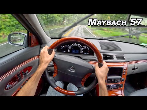 Rain Therapy Drive - Maybach 57 V12 BiTurbo (POV Binaural Audio)