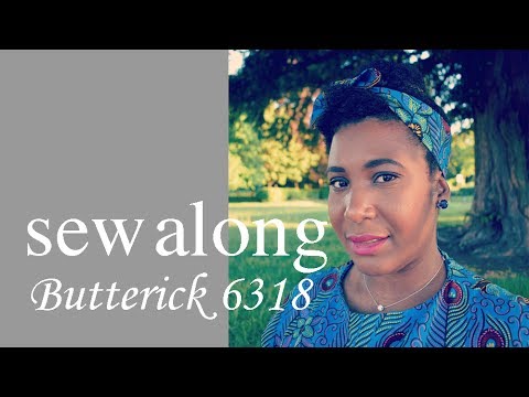 Sew along| pattern review of butterick 6318 vintage dress with tie waist