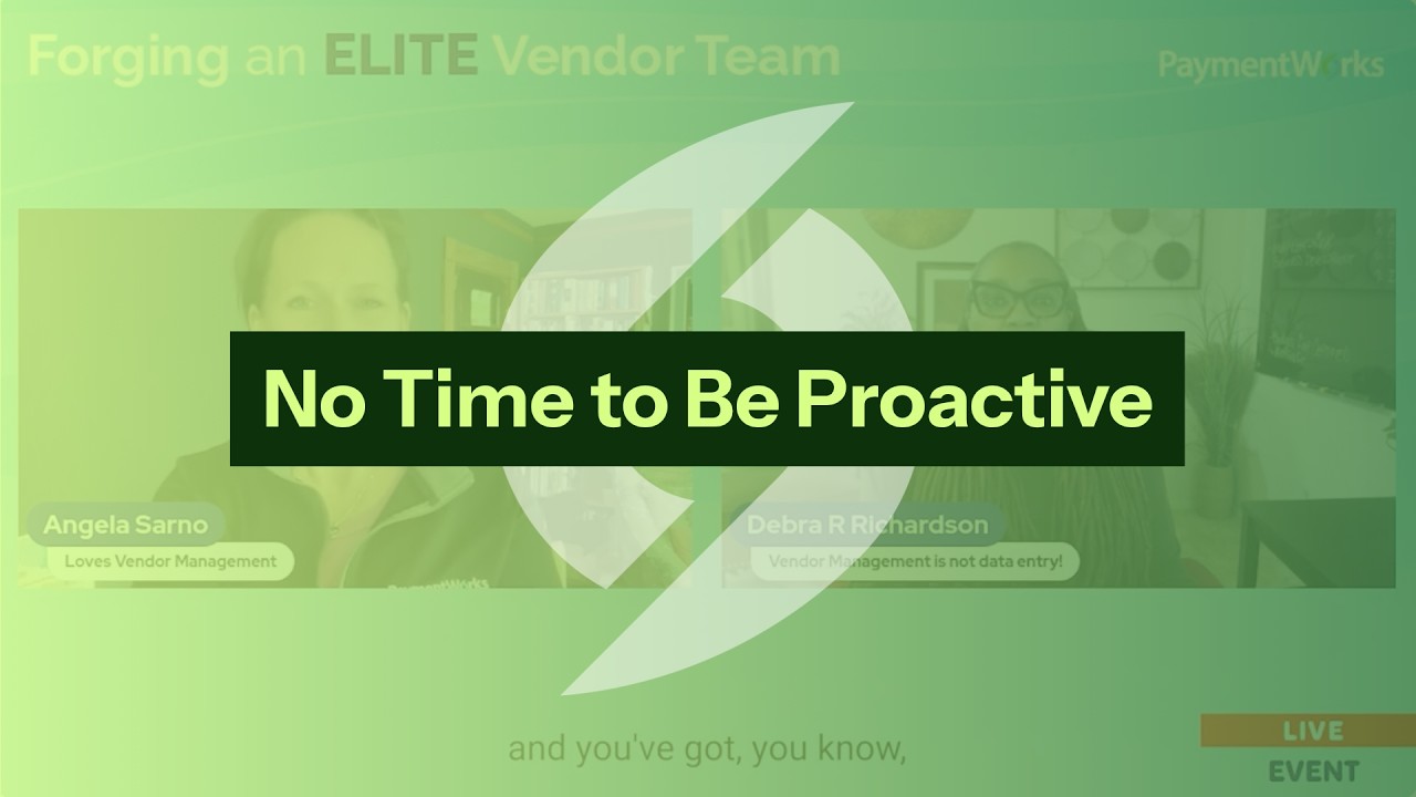 No Time to Be Proactive