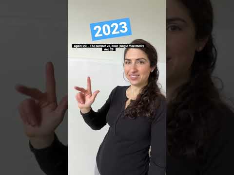 How to sign 2023 the new year in American Sign Language ASL