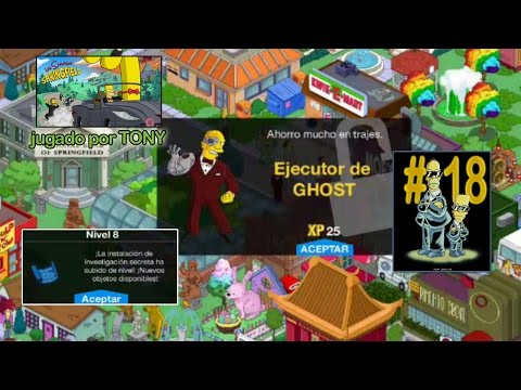 Los Simpson Springfield "Agentes Secretos, Cap. 18 - Ejecutor GHOST, Agencia enemiga derrotada" Tony