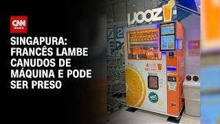Vídeo: Jovem francês pode ser preso por lamber canudos de máquina em Singapura | LIVE CNN