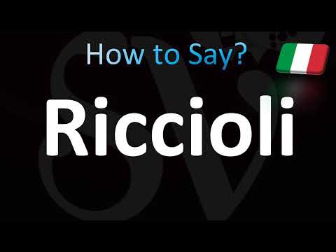 How to Pronounce ''Riccioli'' Correctly! (Italian)