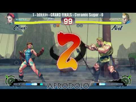 SSF4 - AFRODOJO 7/15/2010 - GRAND FINAL - b0kkin(Cammy) vs CeramicSugar(Sagat/Abel)