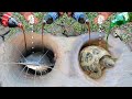 Experiment Coca Cola Fanta Vs Mentos Catch Turtles In Underground Hole
