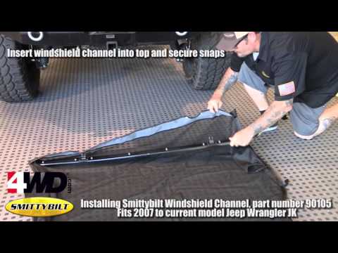 Smittybilt Quick Detach Windshield Channel Installation