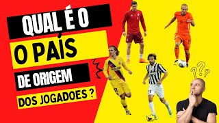 ADIVINHE O PAÍS DOS JOGADORES/DESAFIO CONSEGUE ADIVINHAR O PAÍS DO JOGADOR #futebol #paises