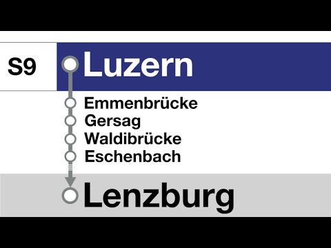 SBB Ansagen » S9 Luzern — Lenzburg (2023) | SLBahnen