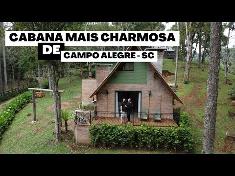 Cabana Esquilo em Campo Alegre - Cabanas Bella vista -  Santa Catarina / Gastronomia e tour