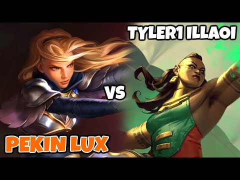 Lux Mid against Tyler1's Illaoi Top Lane two games in a row | Pekin Woof
