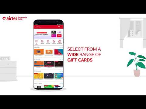 Send Gift Cards with Airtel Payments Bank