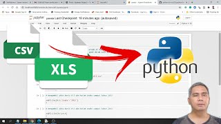 Import data table excel/csv ke Jupyter notebook dengan Pandas Python