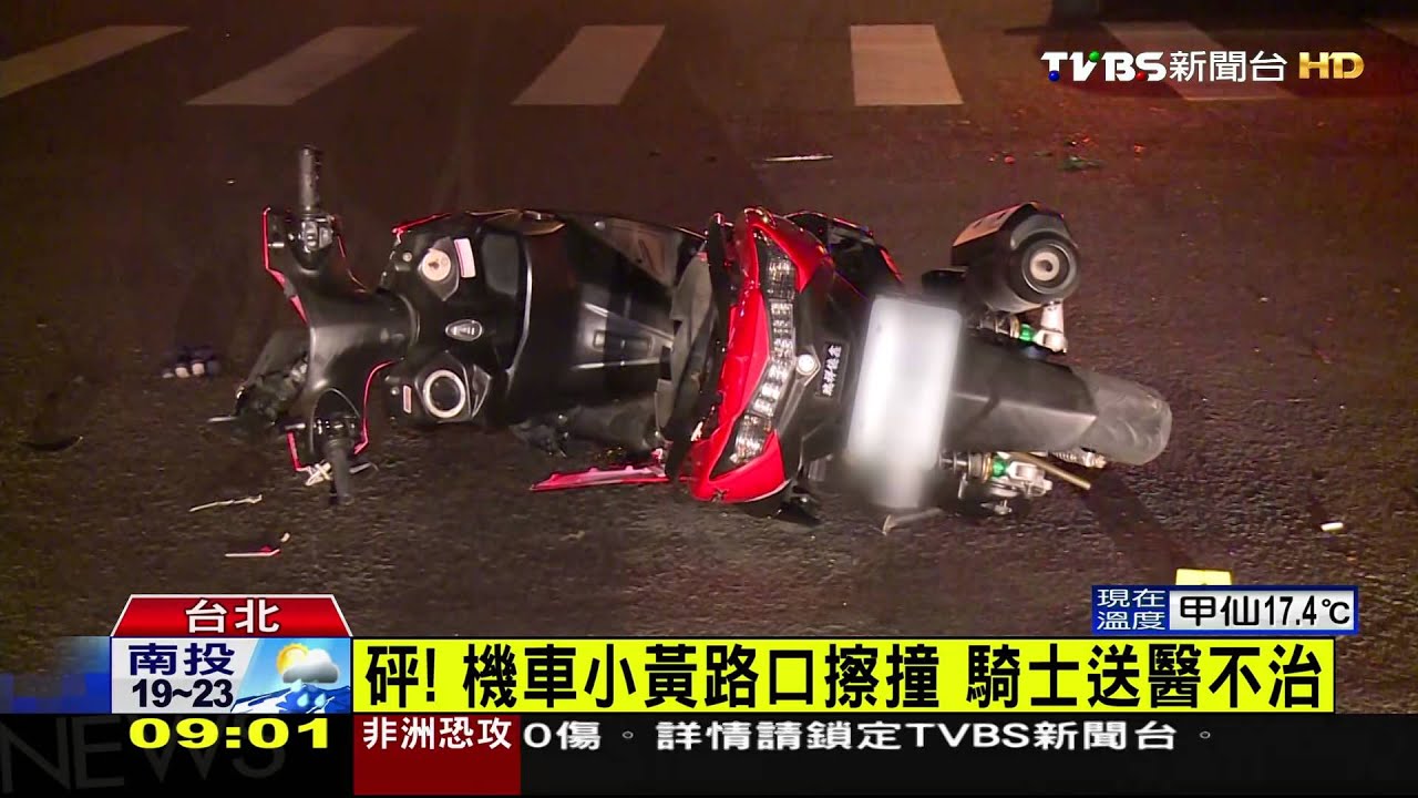 砰!機車小黃路口擦撞 騎士送醫不治