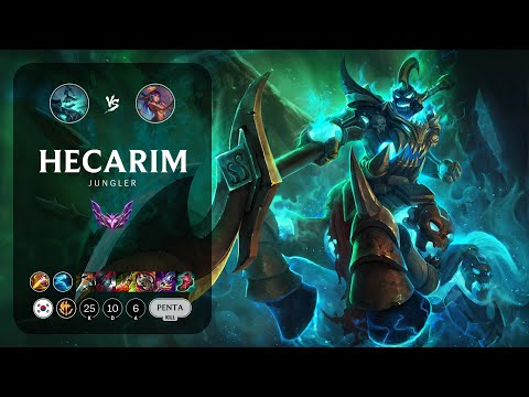 Hecarim Jungle vs Lillia - KR Master Patch 13.9