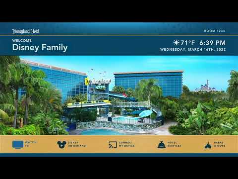 Disneyland Hotel TV Splash Screen (March 2022)