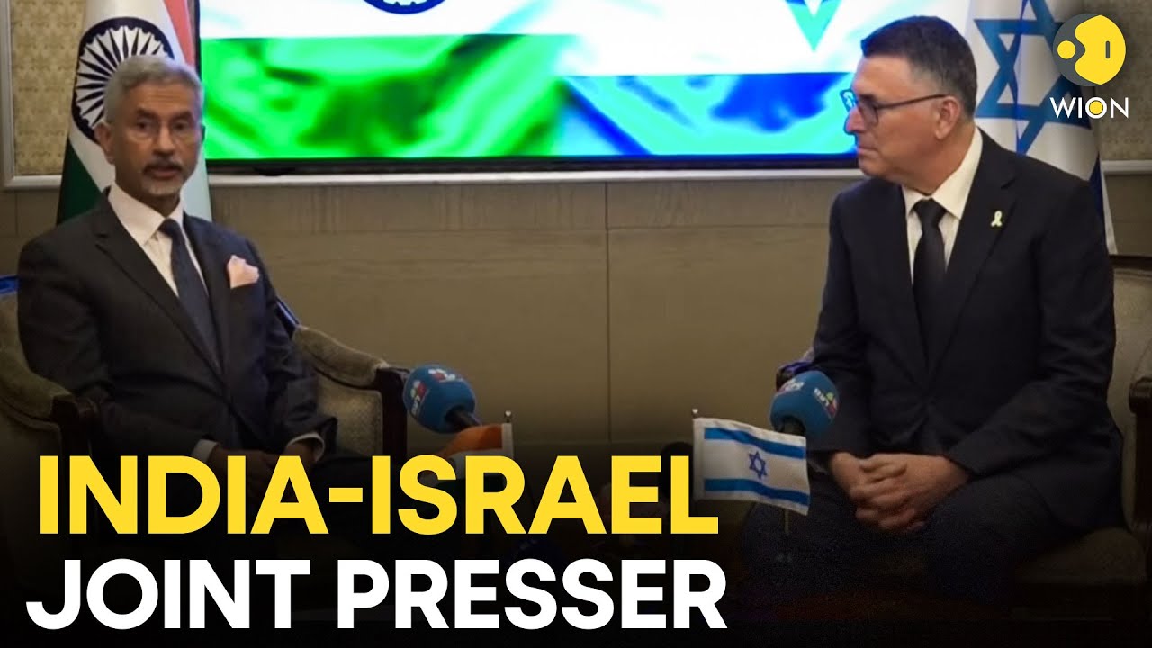 India-Israel Joint Presser LIVE: Press Statement By Sa’ar & Indian FM Jaishankar In Jerusalem |WION