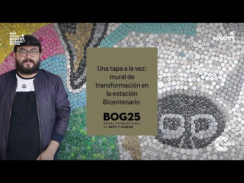 Una tapa a la vez: mural de transformación en la estación Bicentenario BOG2
