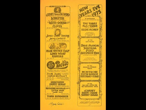 Jerry Garcia Band - 12/20/75 - Winterland Arena - San Francisco, CA - sbd