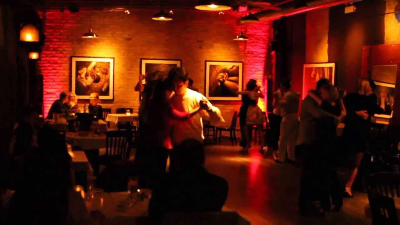 Claudio Strang & Isabella Szymonowicz tango dancing at "ARTango" in Chicago