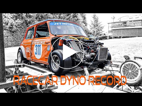 Classic Mini Cooper Race Car Dyno Pull HP Record at JET Motors!