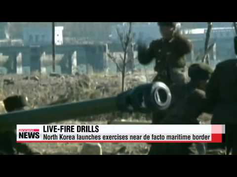 北朝鮮、係争中の国境付近で実弾射撃訓練を実施 (North Korea conducts live-fire drills near disputed maritime border)