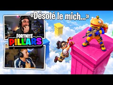 Qui sera le dernier en vie sur son pilier avec Michou ? (pillars sur Fortnite)