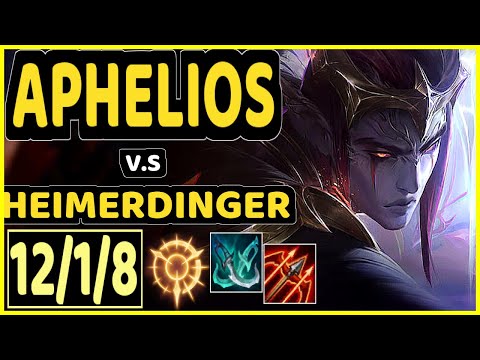 INNAXE (APHELIOS) vs HEIMERDINGER - 12/1/8 KDA BOTTOM ADC CHALLENGER GAMEPLAY - EUW