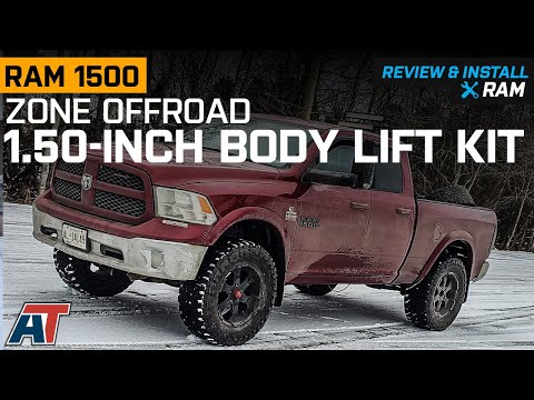 2009-2018 RAM 1500 Zone Offroad 1.50-Inch Body Lift Kit Review & Install