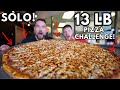 THE TOUGHEST SOLO PIZZA CHALLENGE THAT I'VE EVER ATTEMPTED!!! OVER 13LBS OF PIZZA TO WIN $150