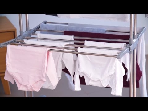 Comfy dryer chrome foldable clothes rack