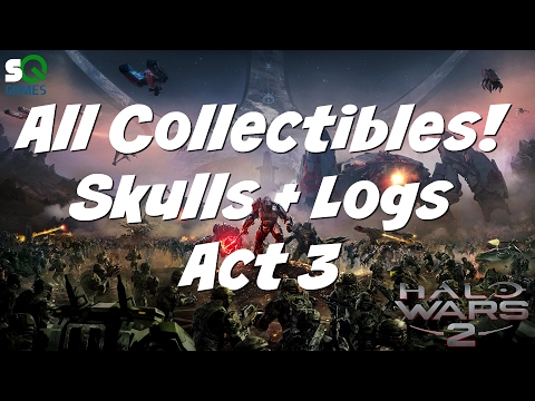 Halo Wars 2 - All Collectibles Act 3 - Skulls and Phoenix Logs
