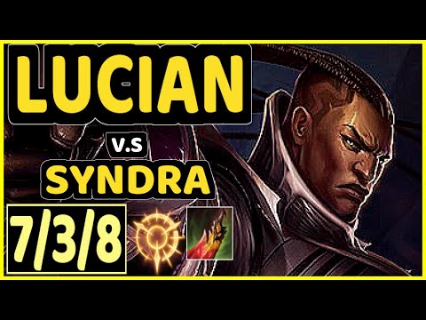 T1 FAKER (LUCIAN) vs SYNDRA - 7/3/8 KDA MID CHALLENGER GAMEPLAY - KR