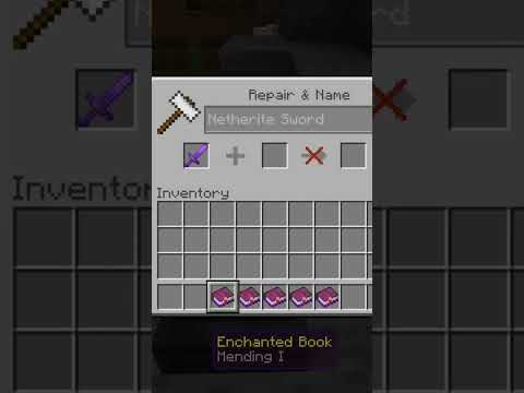 How to Make your Minecraft SWORD OverPowered (Enchantments) ''GODSWORD'' #minecraft#shorts