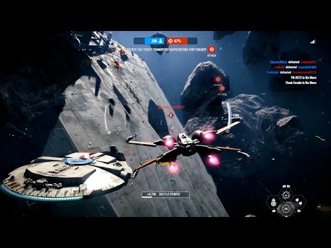 Star Wars Battlefront 2: Starfighter Assault Gameplay (No Commentary).
