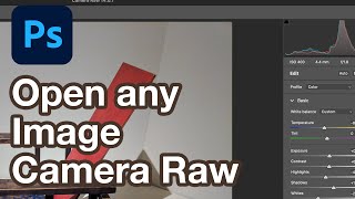 Open any Image Adobe Camera Raw Photoshop Tutorial