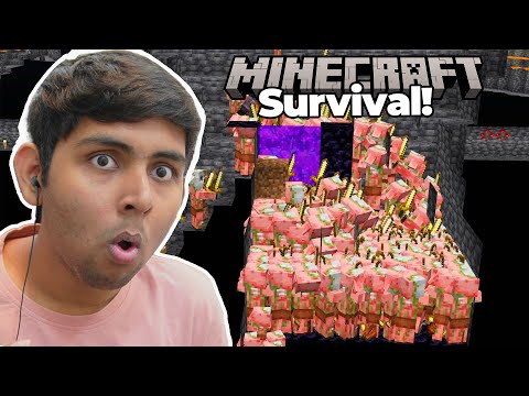 Insane Near Miss in Minecraft Survival! Ep 16