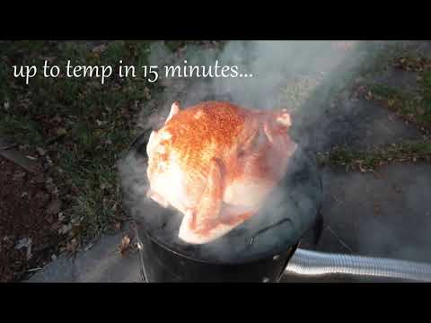 Meat Vaping - Smoking a turkey for Thanksgiving without smoke MeatVape.com