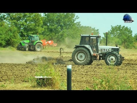 Tractor Lamborghini R1506 & Deutz-Fahr 6150 Tractor in Action Langa/Near Bucuresti - 08 August 2017