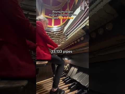 Largest pipe organ in the world. I am OBSESSED. #pipeorgan #organist #organtok #classicalmusic